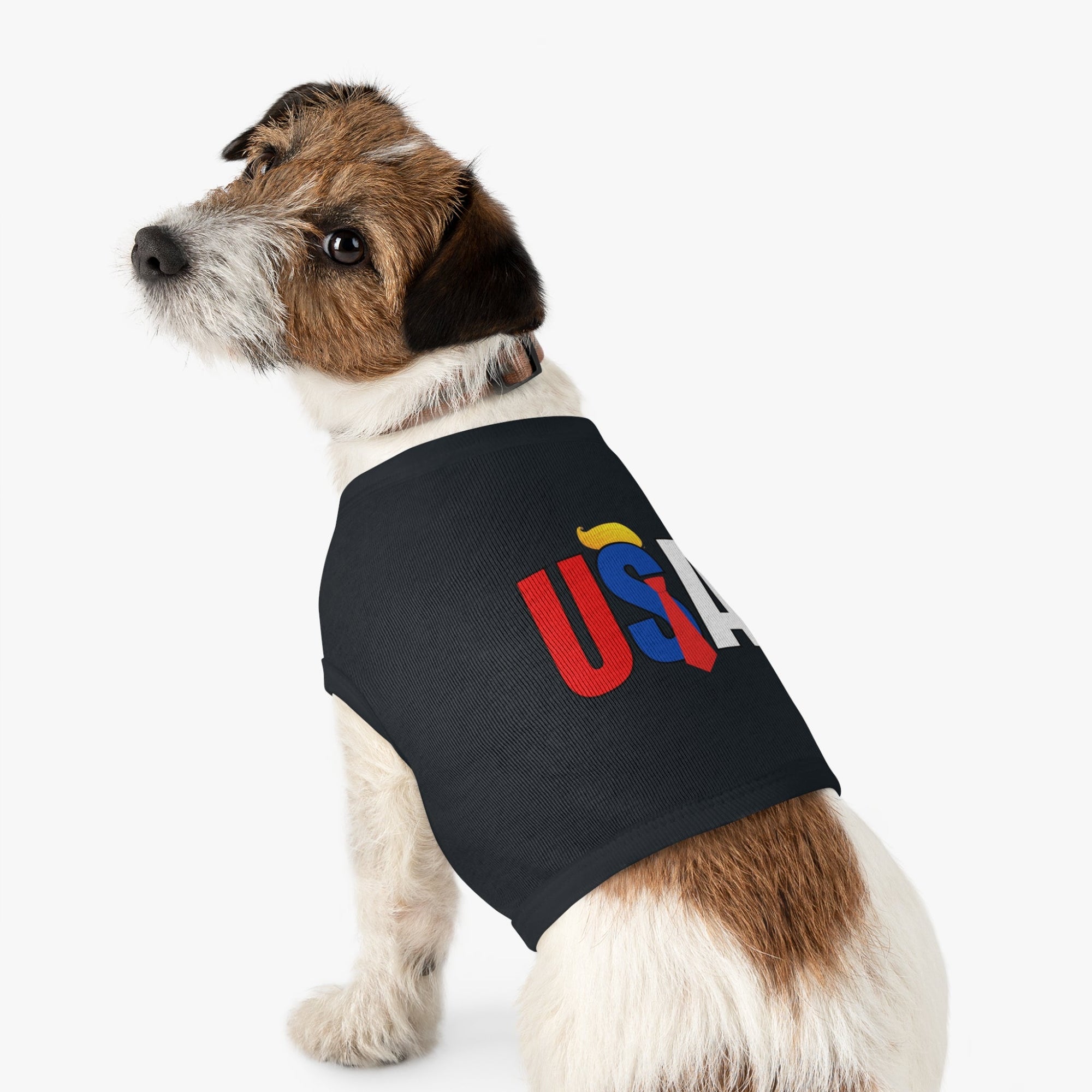 Trump USA Pet Tank Top for Celebrations & Holidays Printify