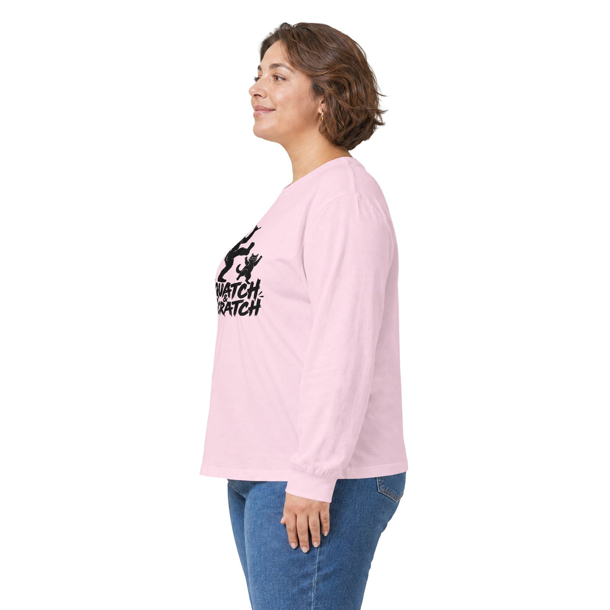 Squatch Scratch Long Sleeve Tee — Bigfoot Graphic Shirt