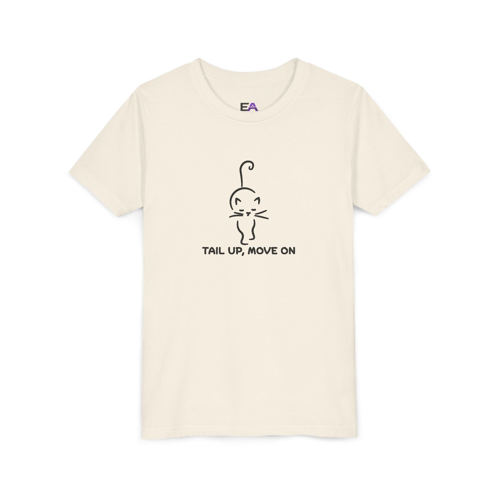 Tail Up, Move On Youth Tee – Small Human, Big Attitude