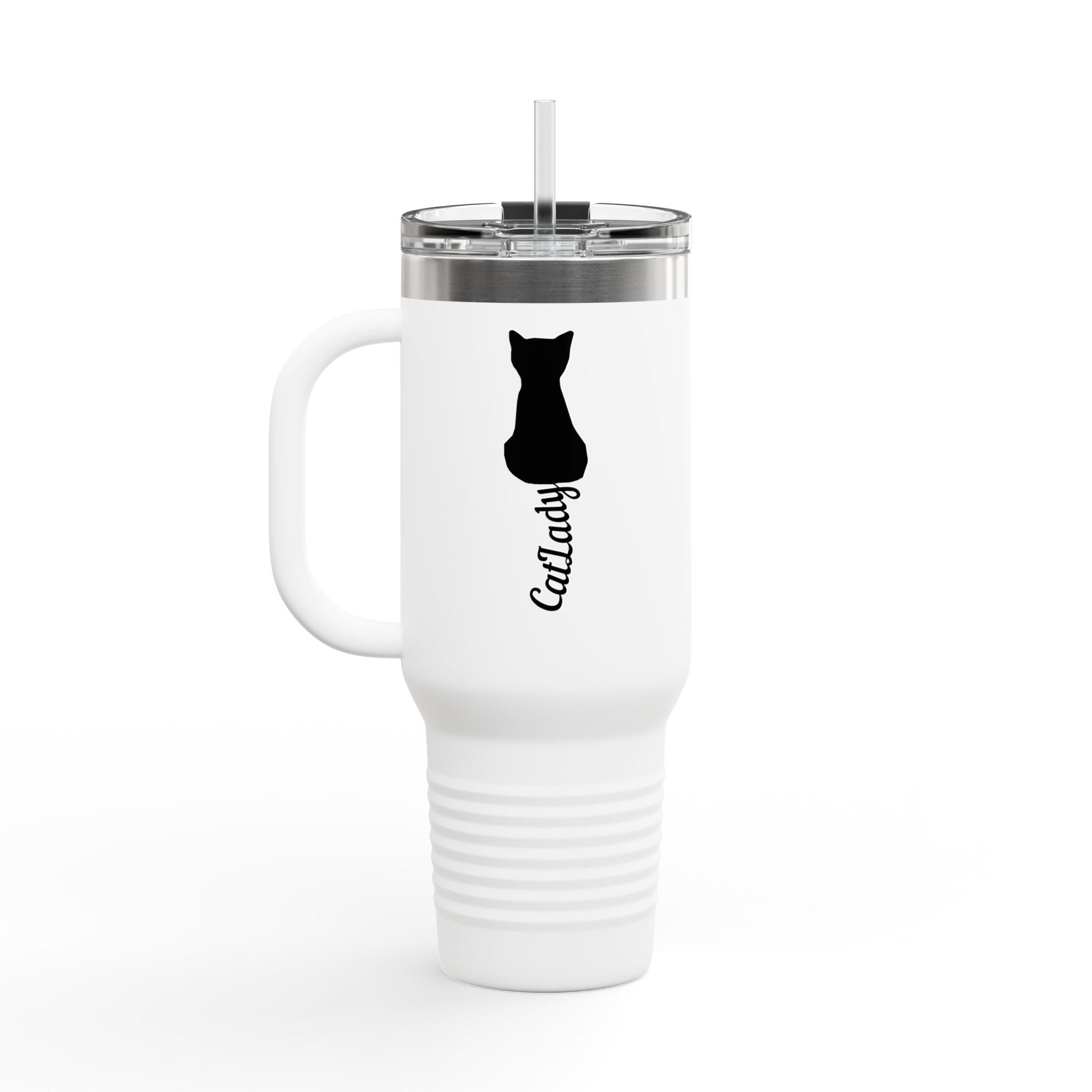 Cursive Tail Cat Lady Insulated Travel Mug | 40oz