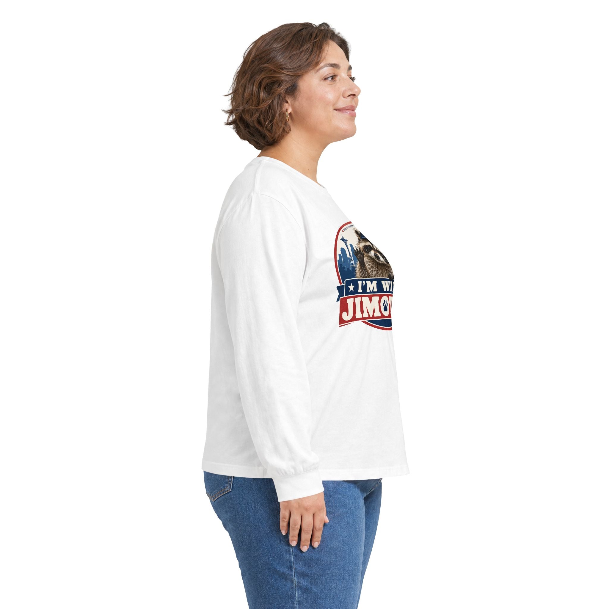 I’m With Jimothy Raccoon Long Sleeve T-Shirt