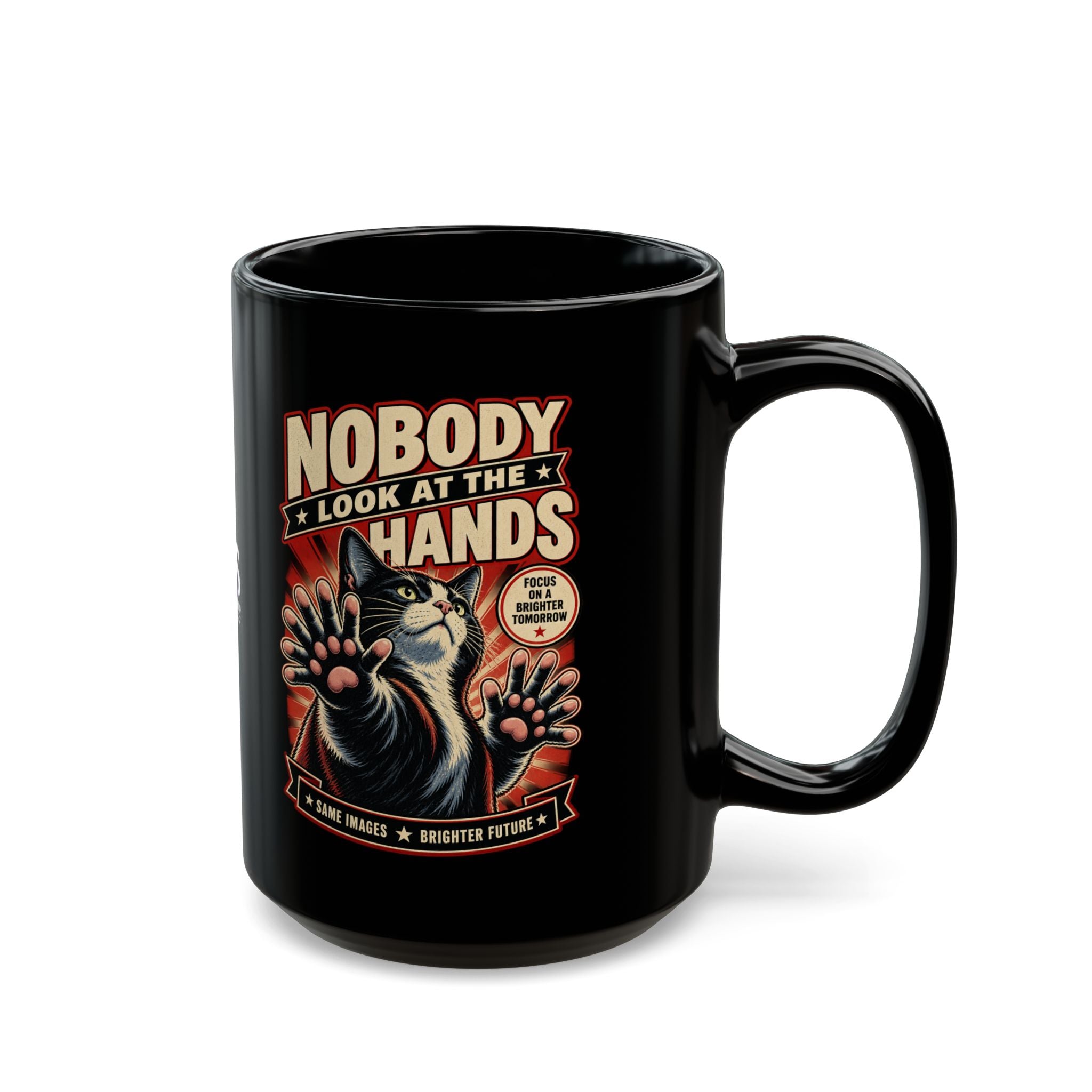 Nobody Look at the Hands AI Slop Mug