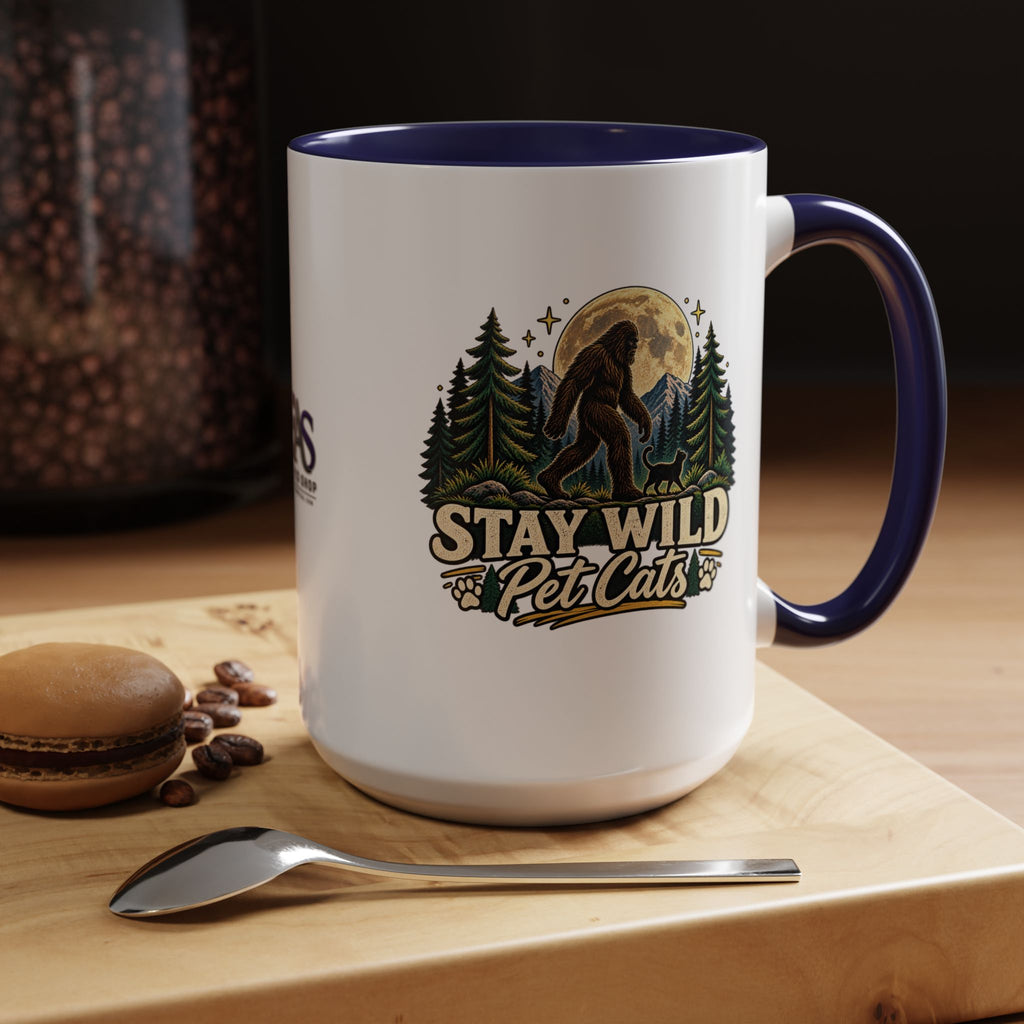 Stay Wild Pet Cats Sasquatch Accent Mug