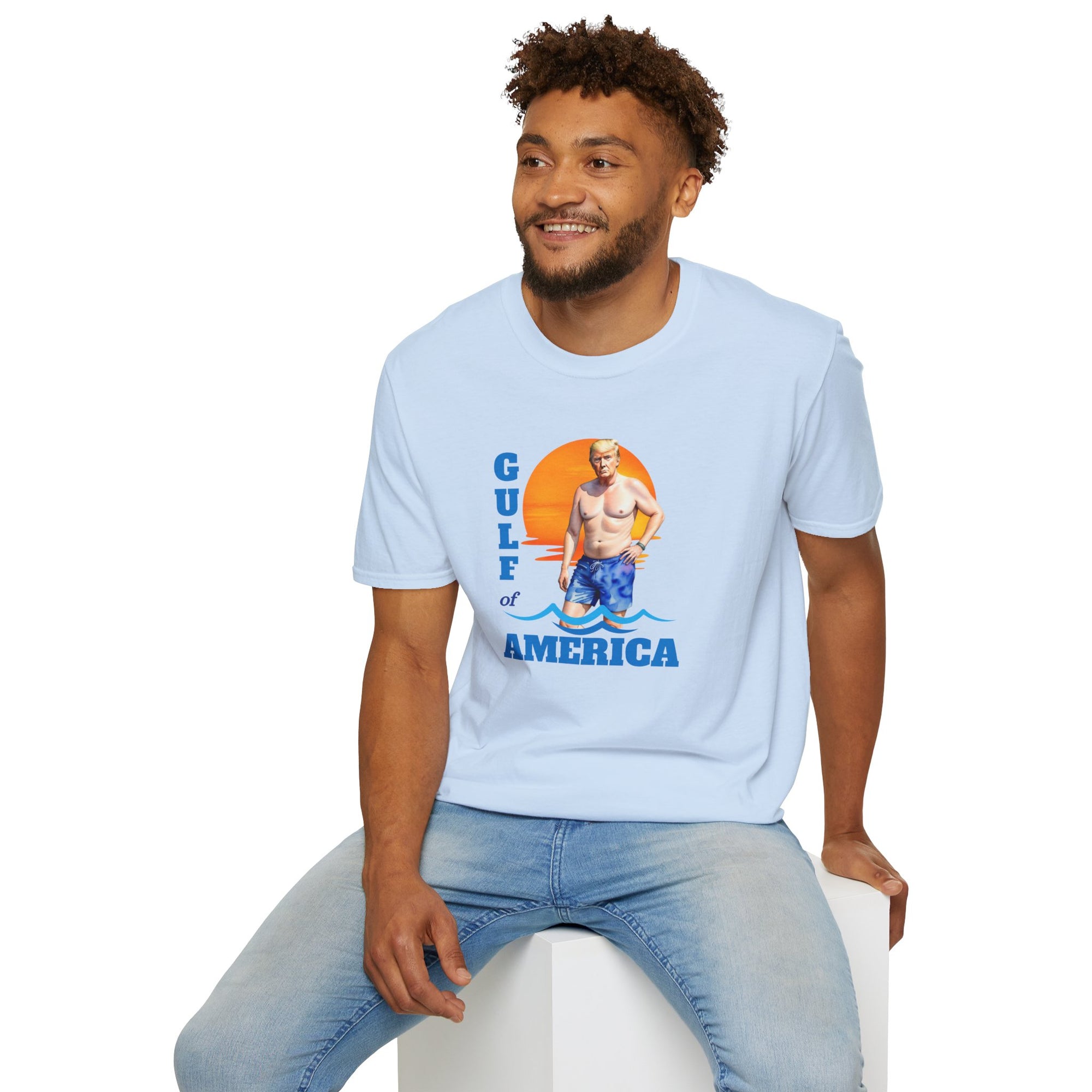 Trump's American Gulf Vintage T-Shirt - Unisex Softstyle Beachwear