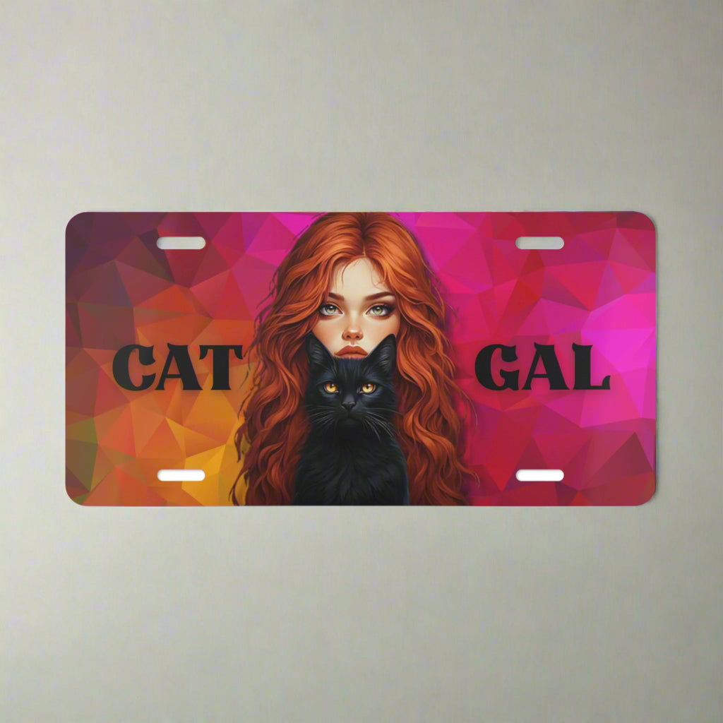 Cat Gal Vanity Plate
