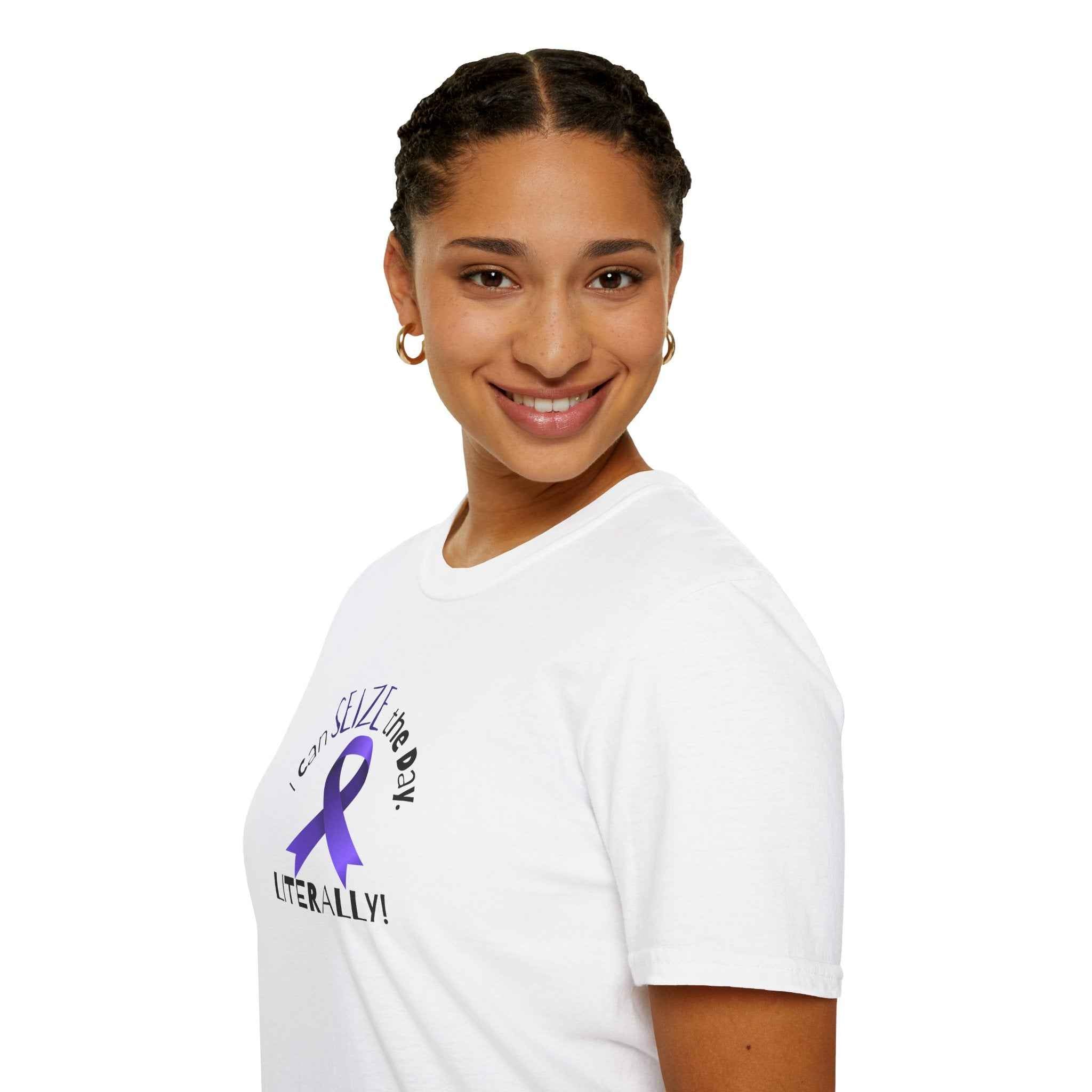 “I Can SEIZE the Day — Literally!” Epilepsy Awareness Pin Button (3