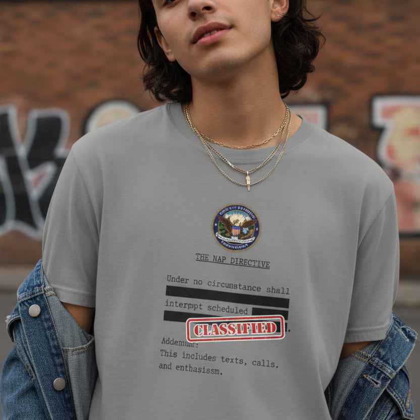 The Nap Directive Unisex T-Shirt – Official Rest Policy Graphic Tee