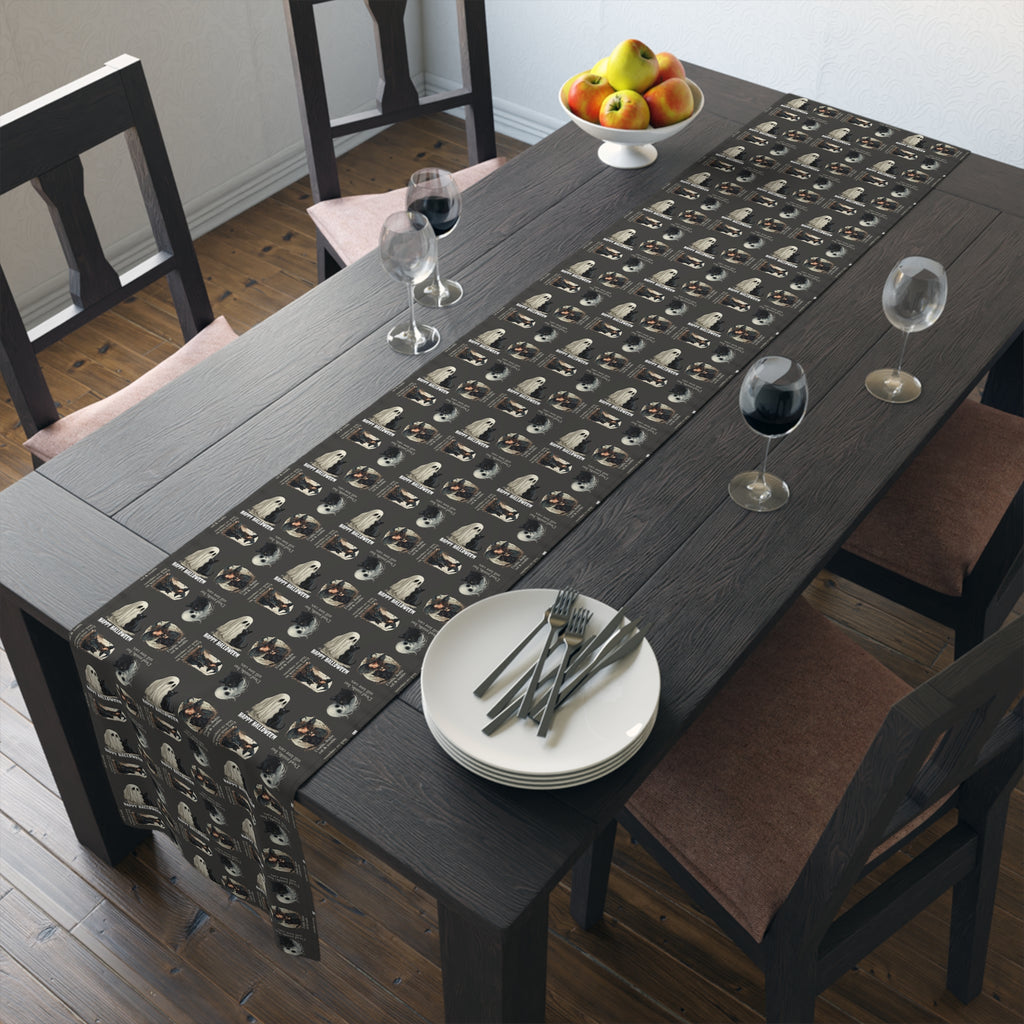 Cat-Themed Halloween Table Runner