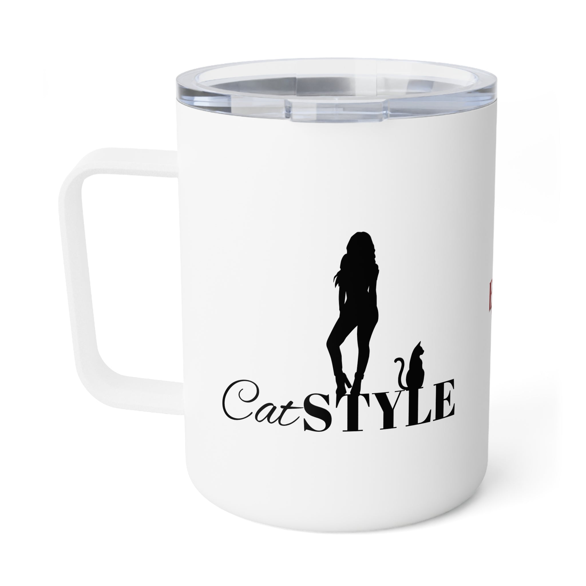 Photo depicting the ​Cat Style Insulated Coffee Mug, 10oz from EpiAl's Shop.