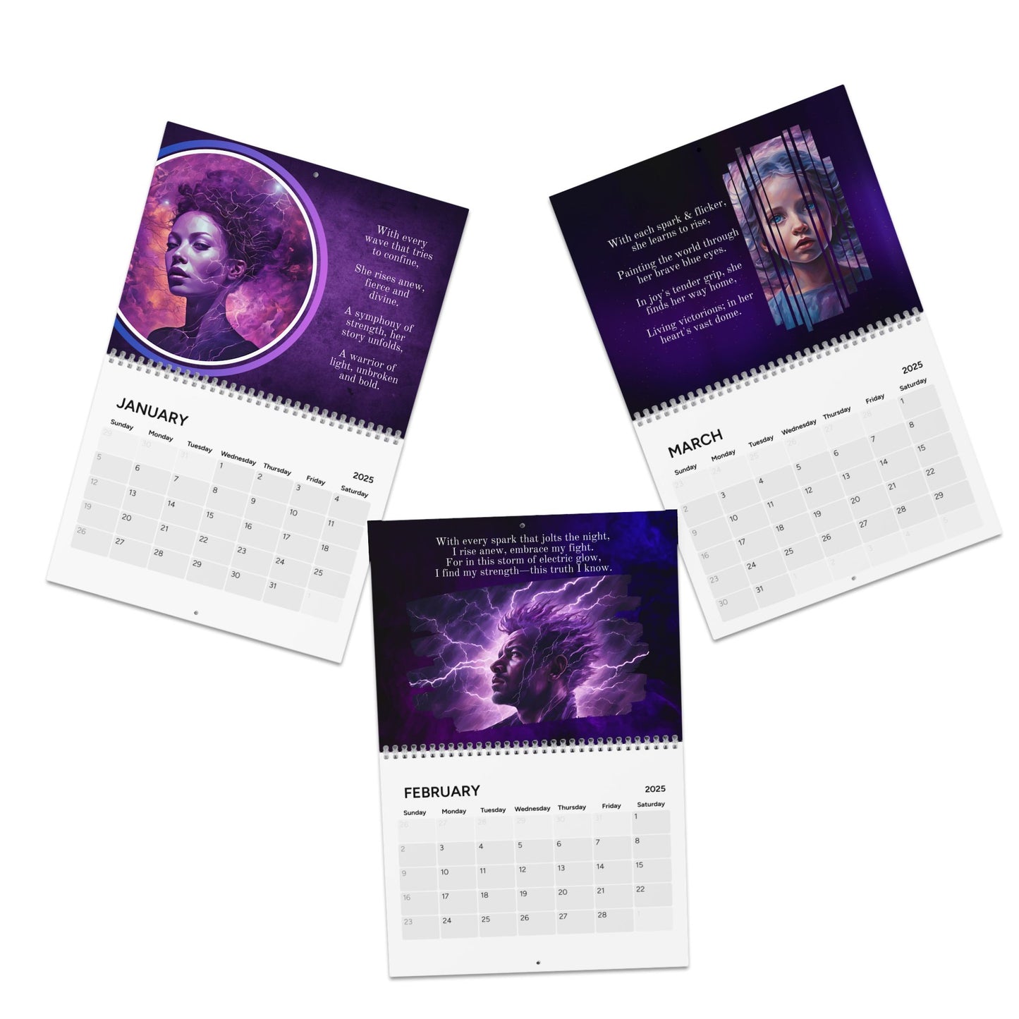 Epilepsy Art & Poetry Month-by-Month Calendar (2025)