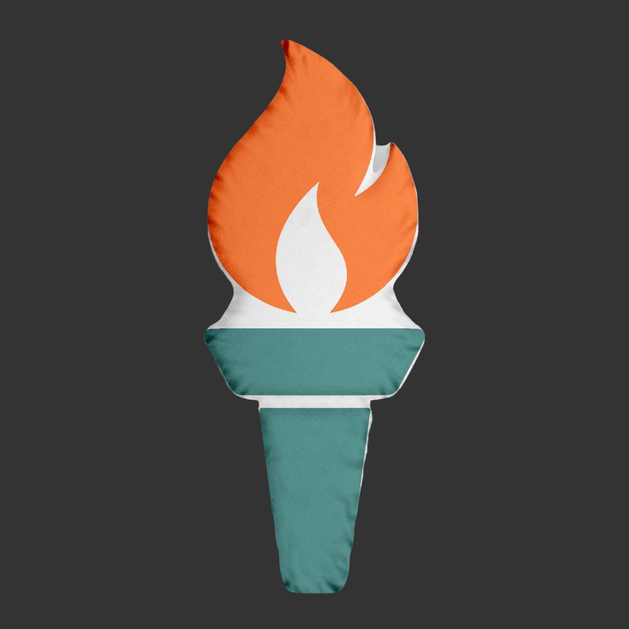 Liberty Light Torch Shaped Pillow