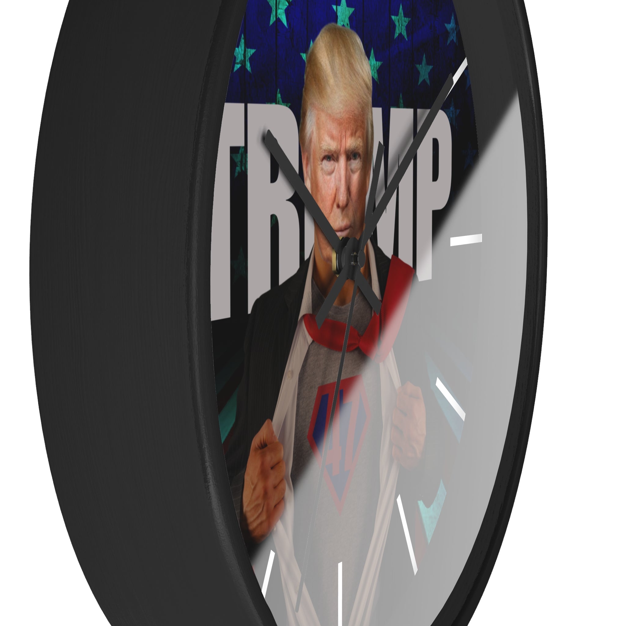Photo depicting the ​Trump 47 Wall Clock from EpiAl's Shop.