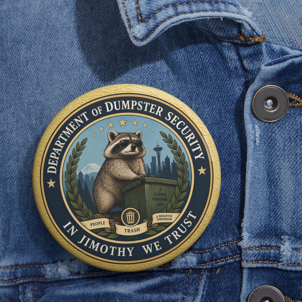 Department of Dumpster Security Jimothy Pinback Button