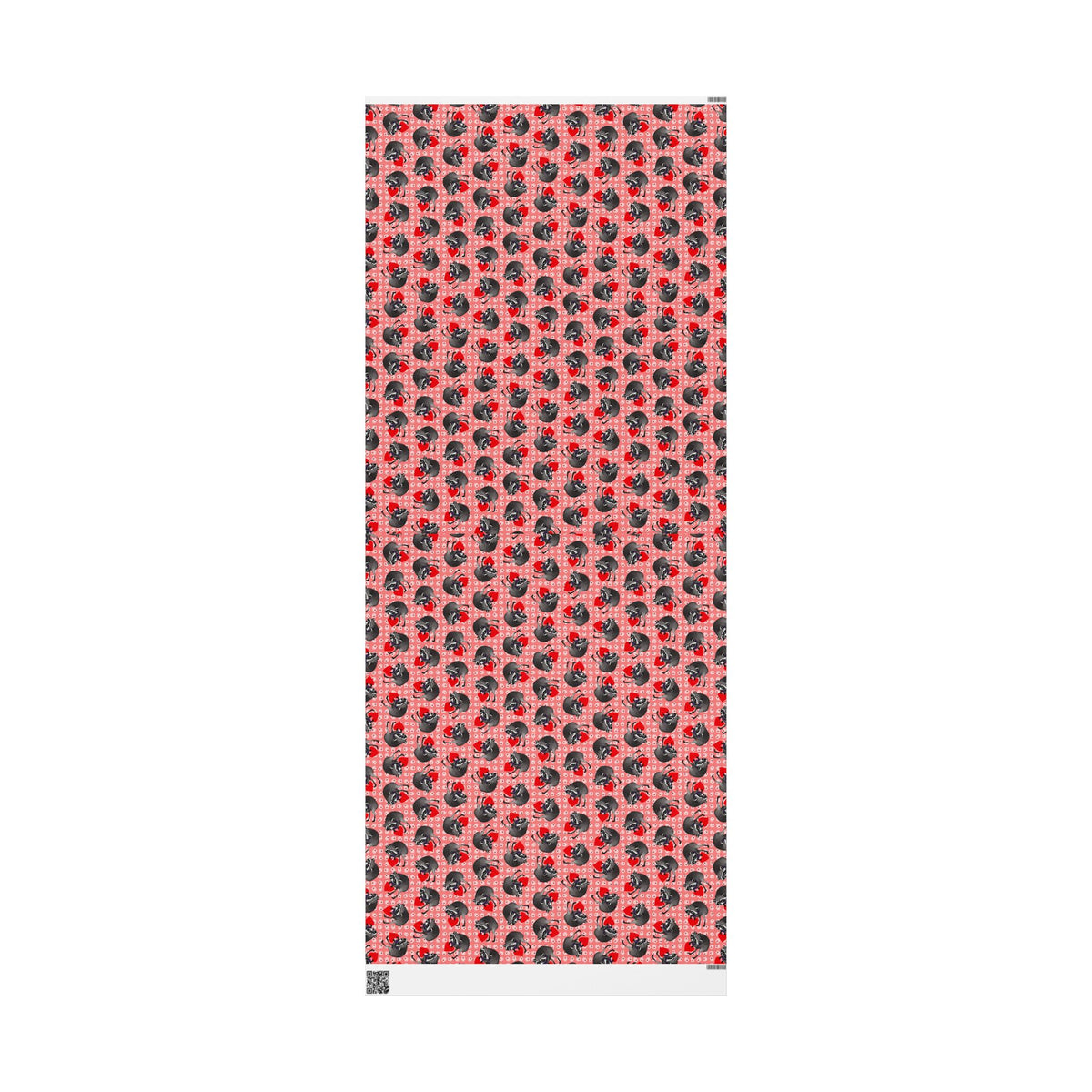 Jimothy's Love & Mischief Gift Wrapping Paper | Raccoon Hearts & Paw Prints