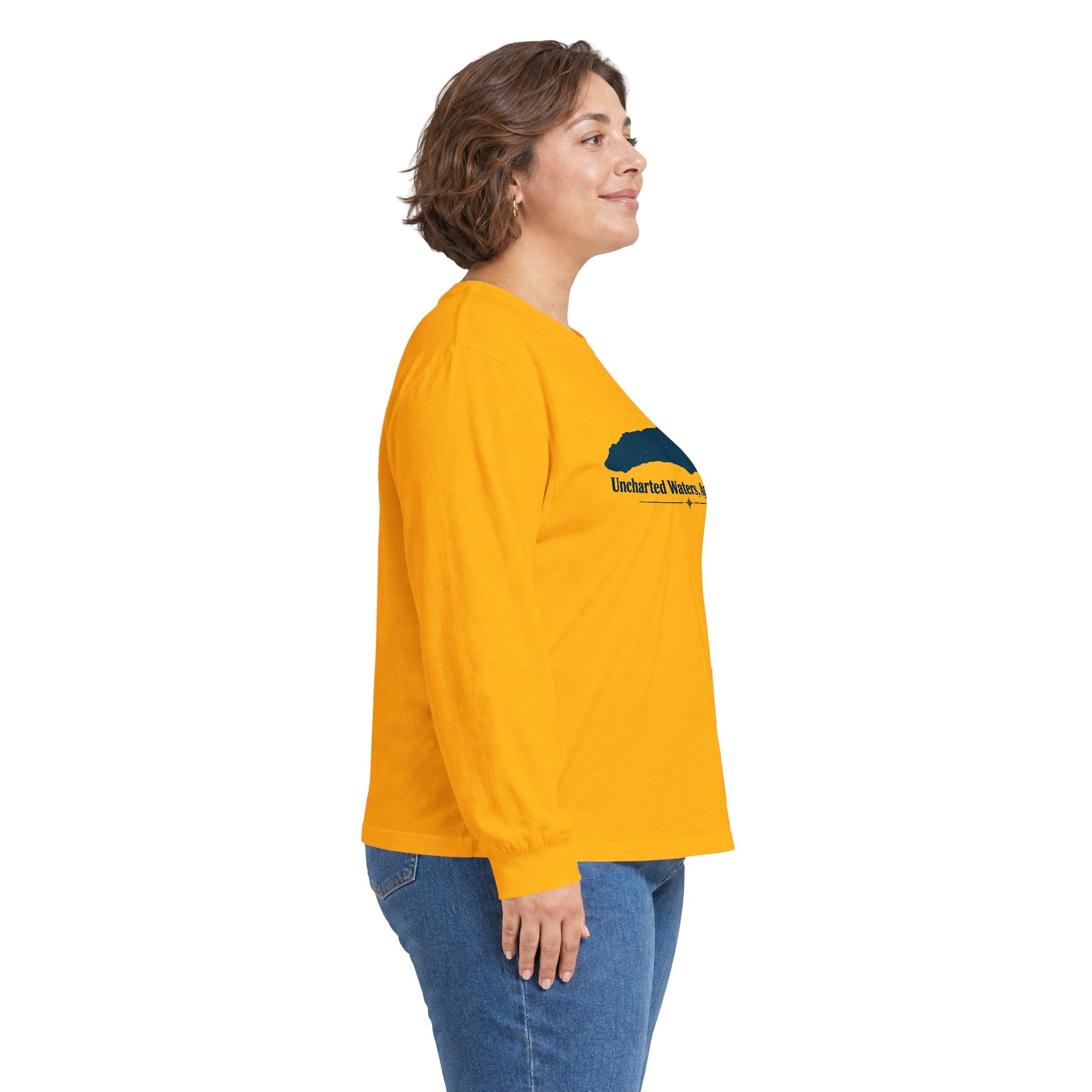 Uncharted Waters, Apparently Long Sleeve Tee | Lake Ontario Humor Shirt