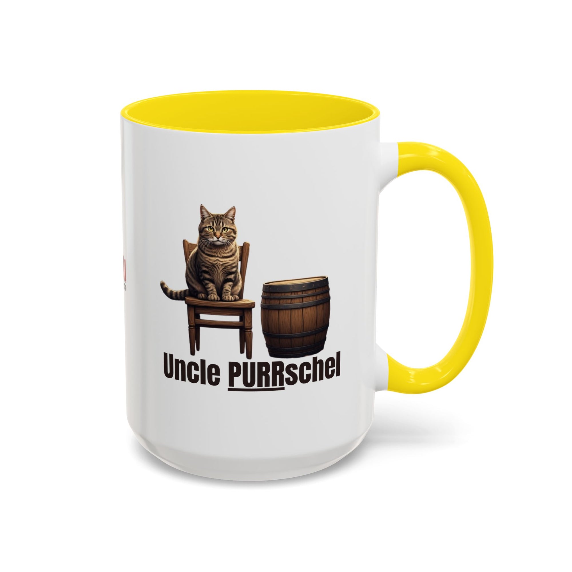 Humorous Uncle Purrschel Cat Accent Coffee Mug