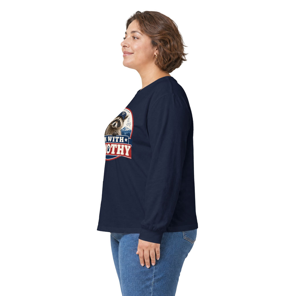 I’m With Jimothy Raccoon Long Sleeve T-Shirt