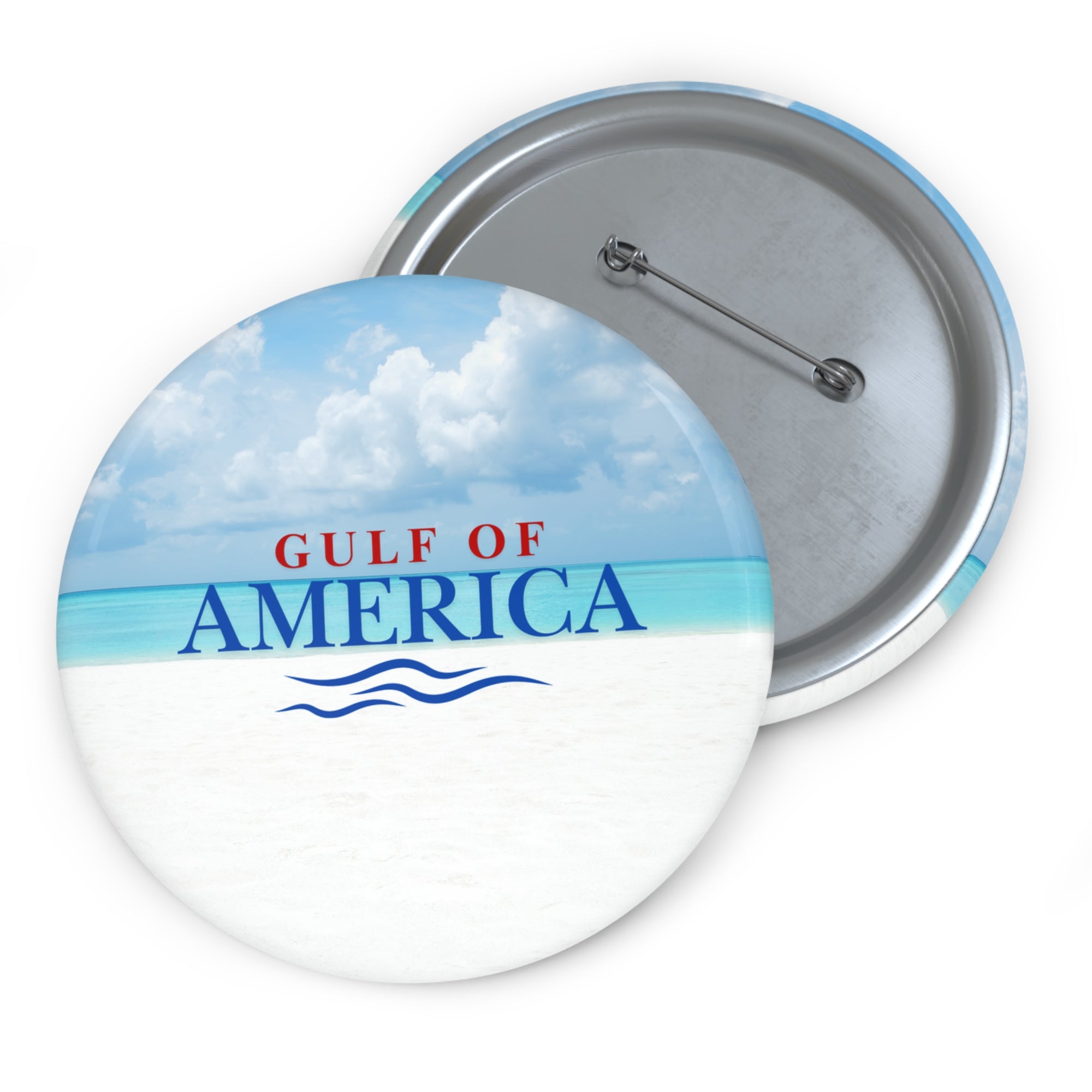 American Gulf Beach Travel Pin Buttons