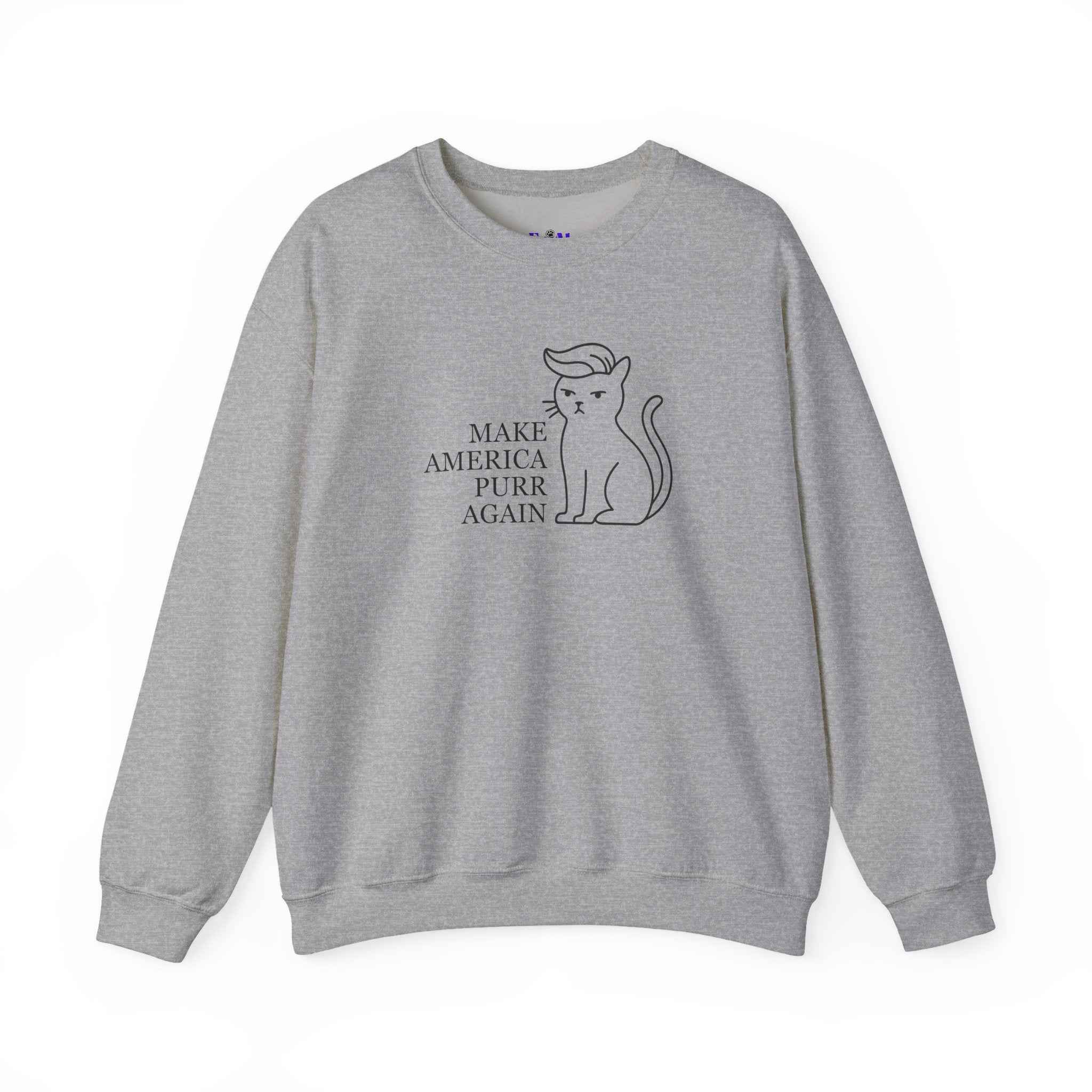 “Make America Purr Again” Parody Cat Sweatshirt
