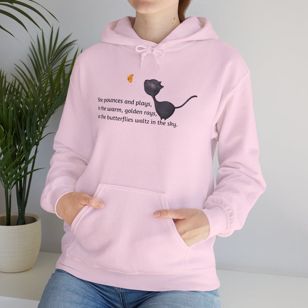 She Pounces & Plays Unisex Heavy Blend™ Hooded Sweatshirt