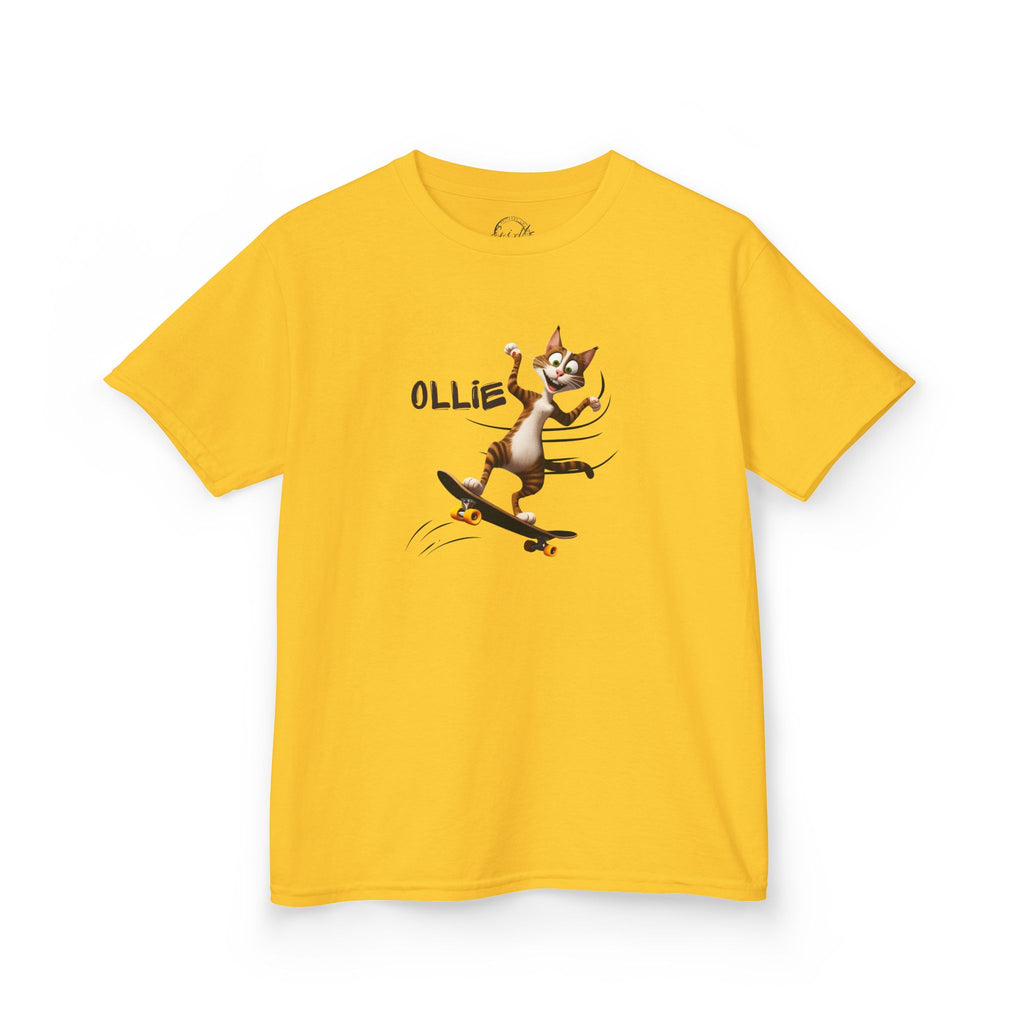 Kids Ollie Cat Tee - Fun and Playful Cotton T-Shirt for Children