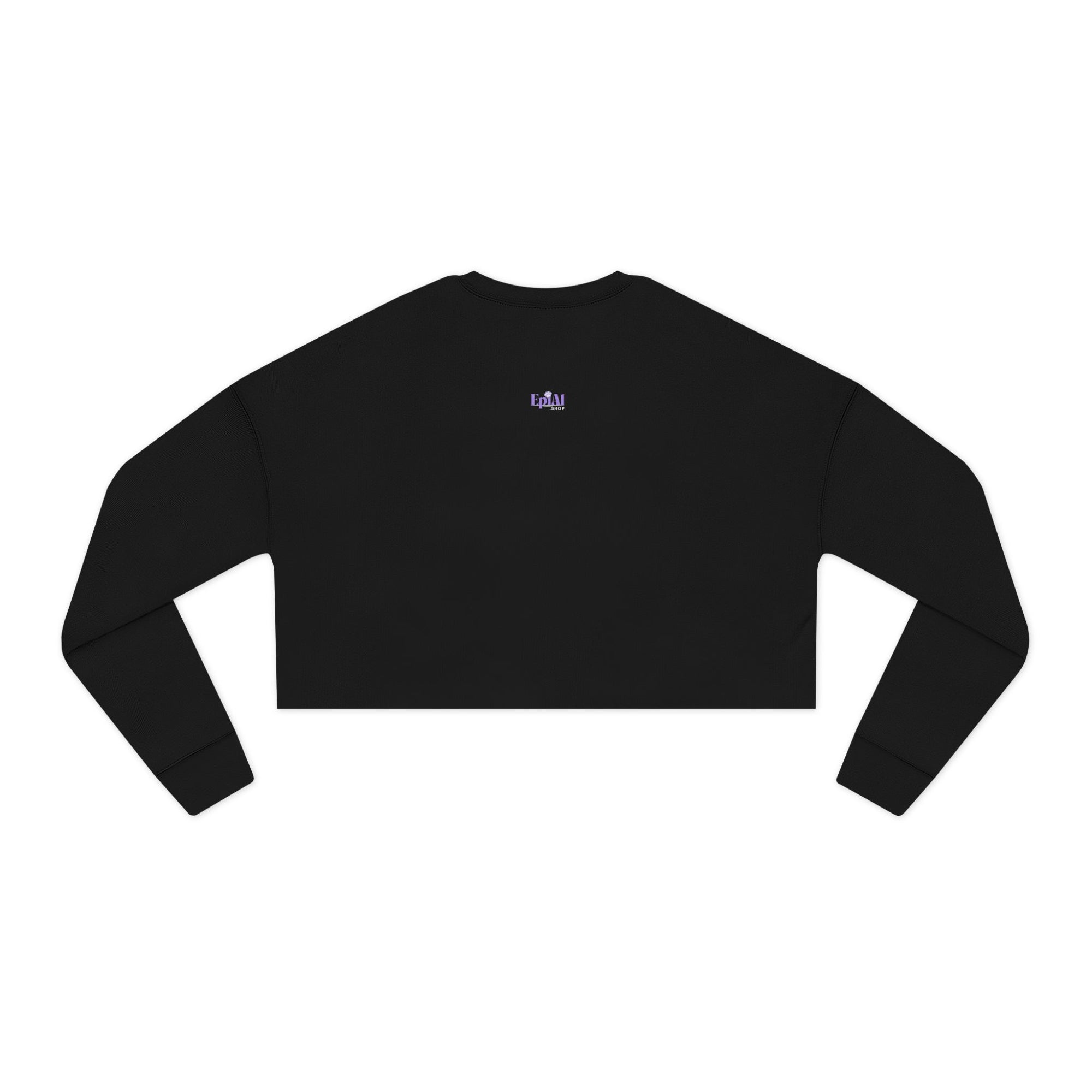 Cozy Orange Tabby Mom Cropped Sweatshirt