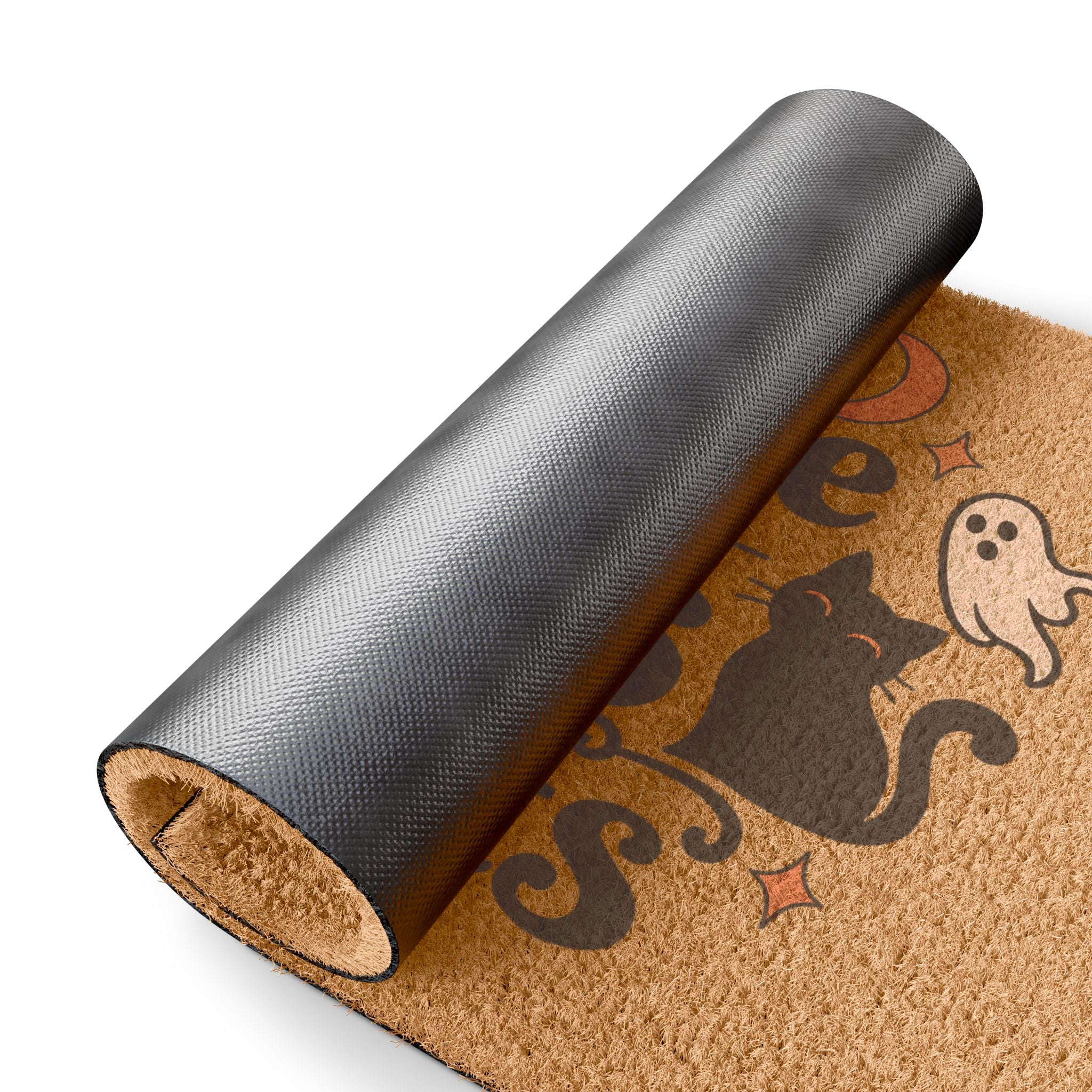 This House Has Cats and Spirits Halloween Coir Doormat