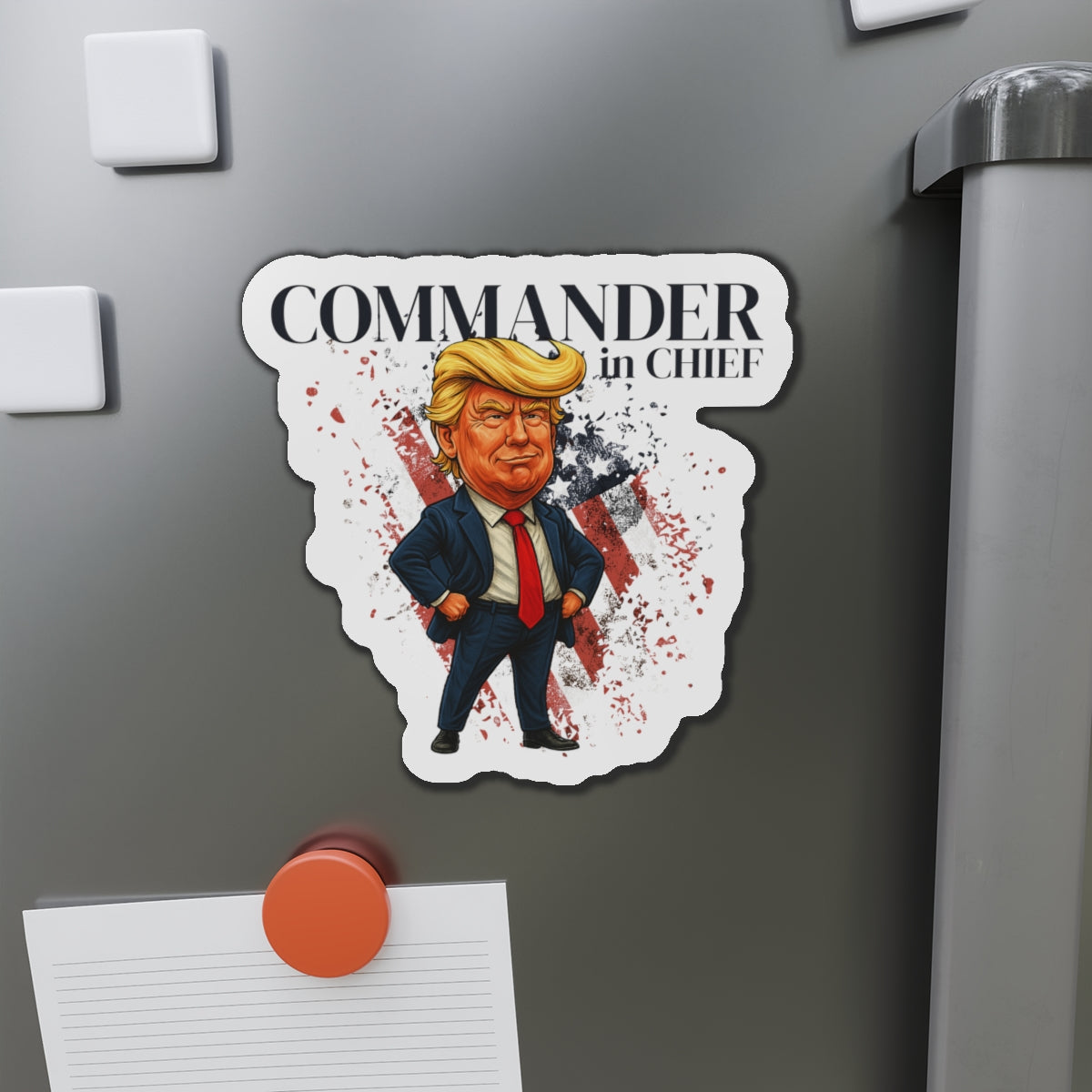 Commander Chief Patriotic Parody Magnet