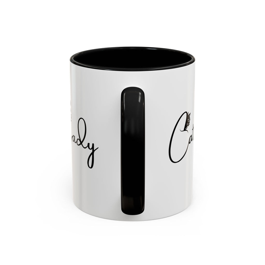 Cat Lady Accent Coffee Mug - Perfect Gift for Cat Lovers Printify