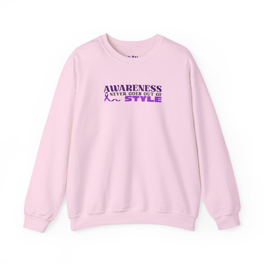 “Awareness Never Goes Out of Style” Embroidered Sweatshirt