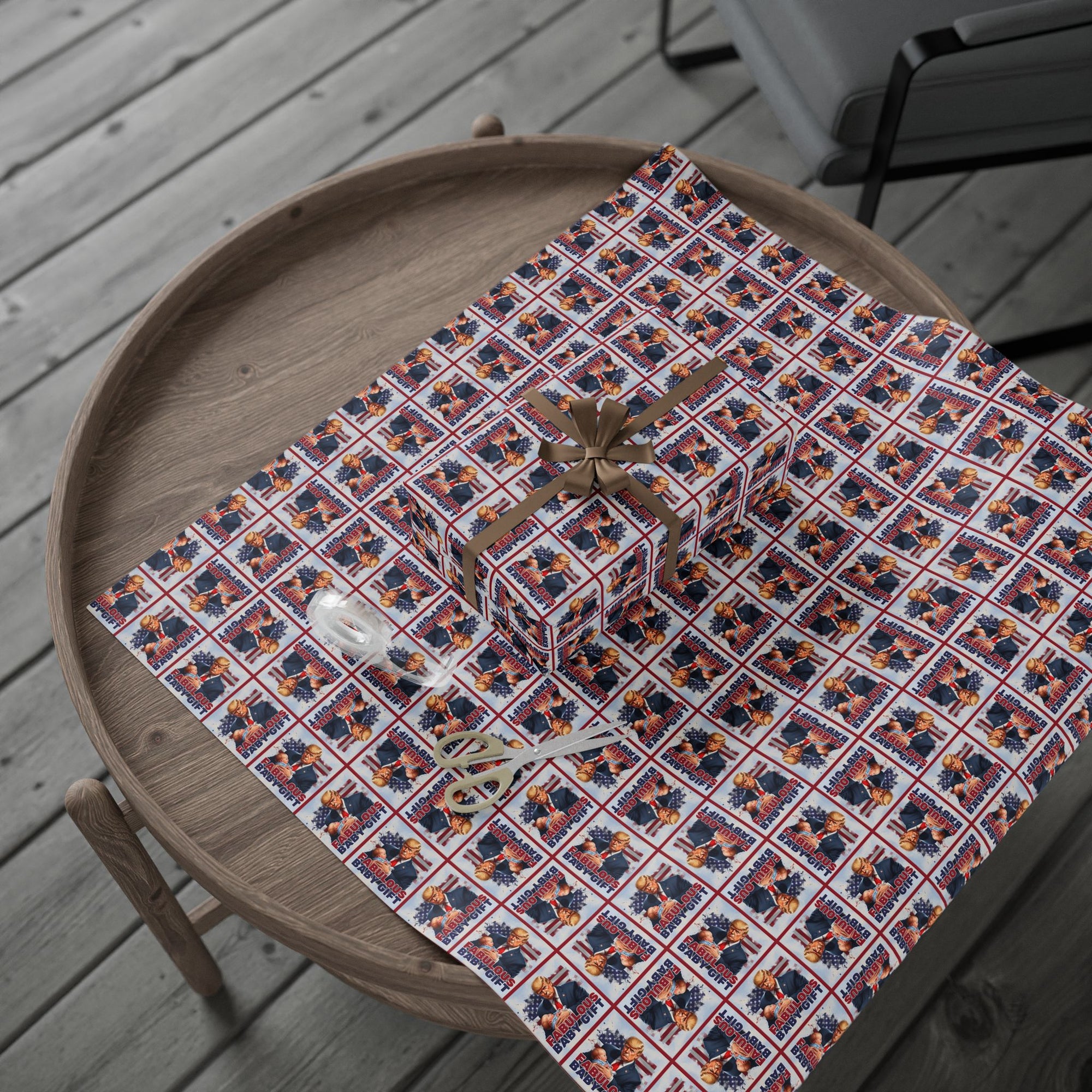 Trump Fabulous Baby Gift Wrapping Paper