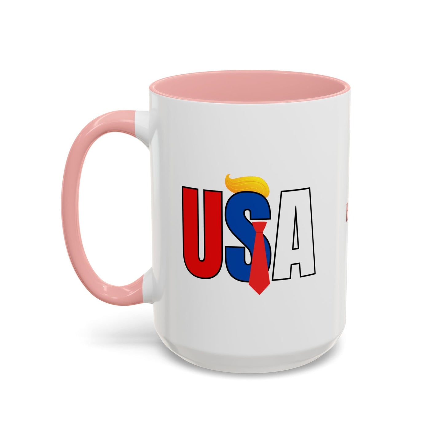 Trump USA Accent Coffee Mug Printify