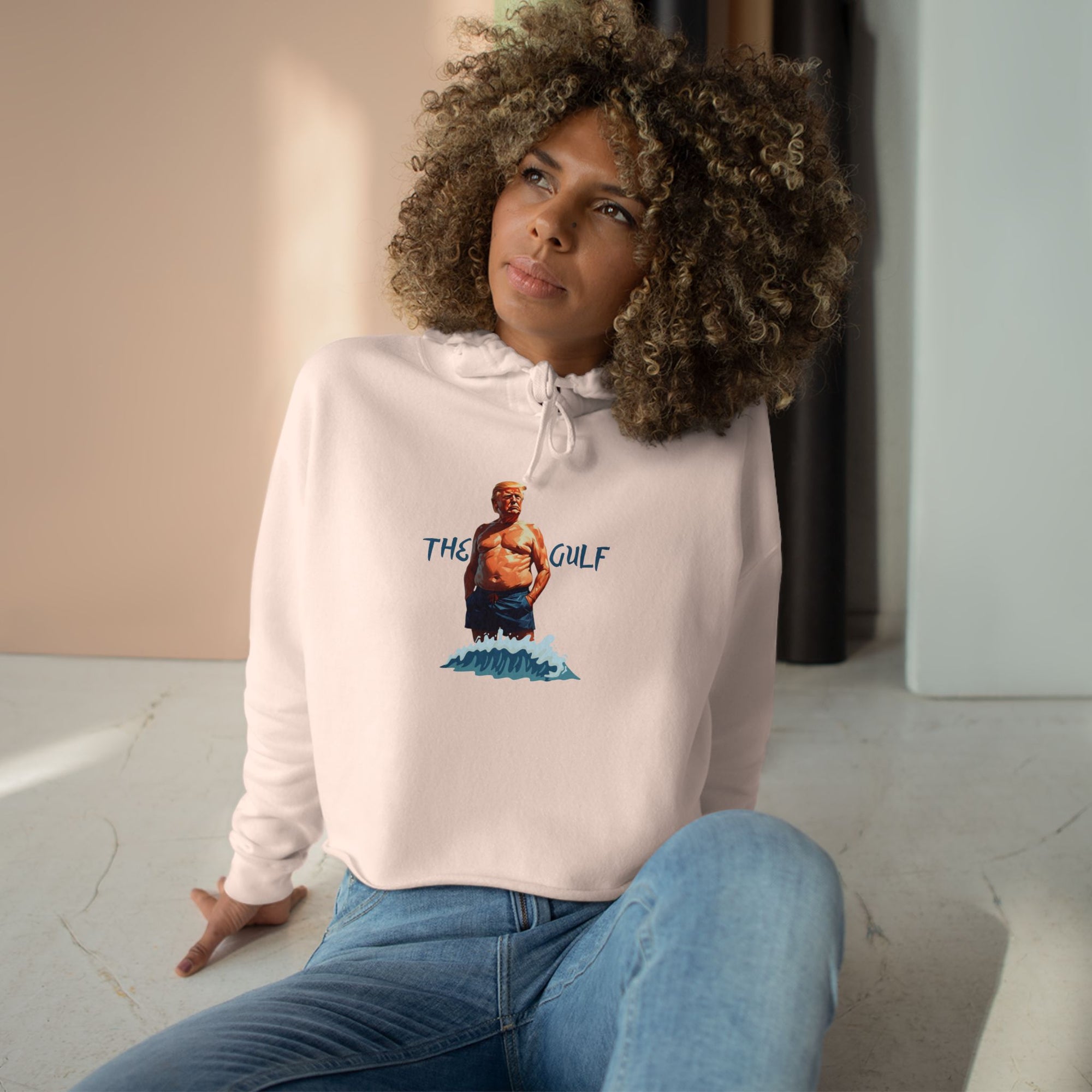 Trump's Gulf Crop Hoodie - Gift for Ocean Lovers