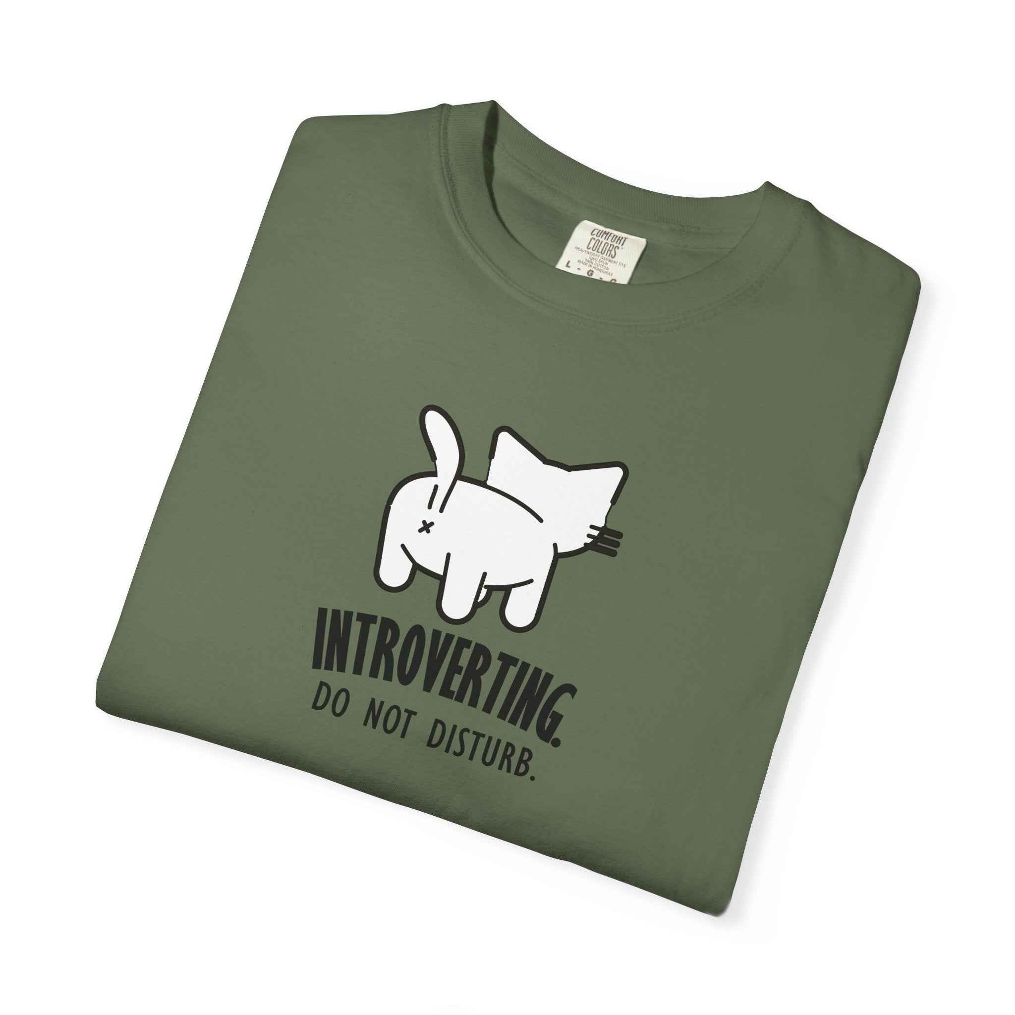 Introverting. Do Not Disturb. Unisex Cat T-Shirt