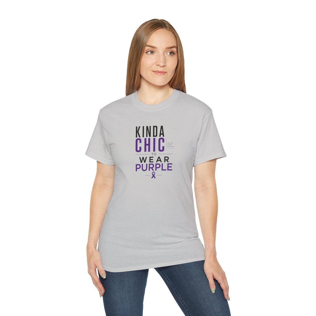 Kinda Chic to Wear Purple Epilepsy Awareness T-Shirt