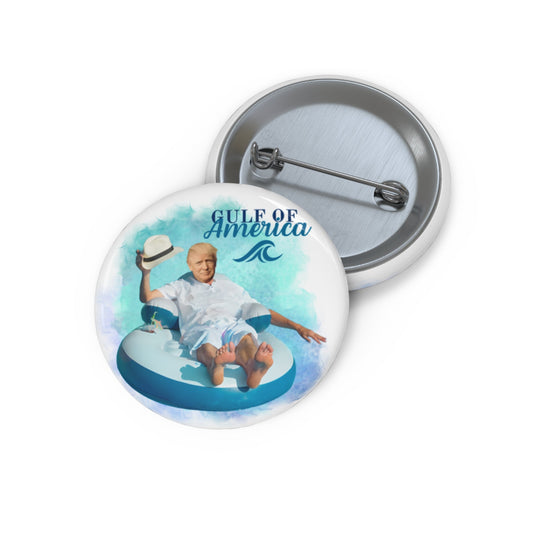 Trump Gulf of America Pin Buttons Printify