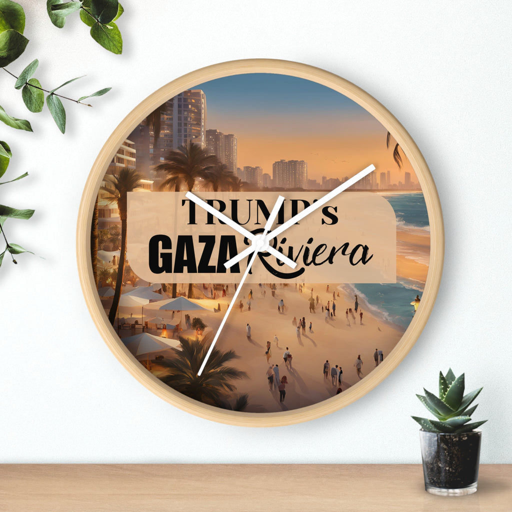 Trump's Gaza Riviera Wall Clock