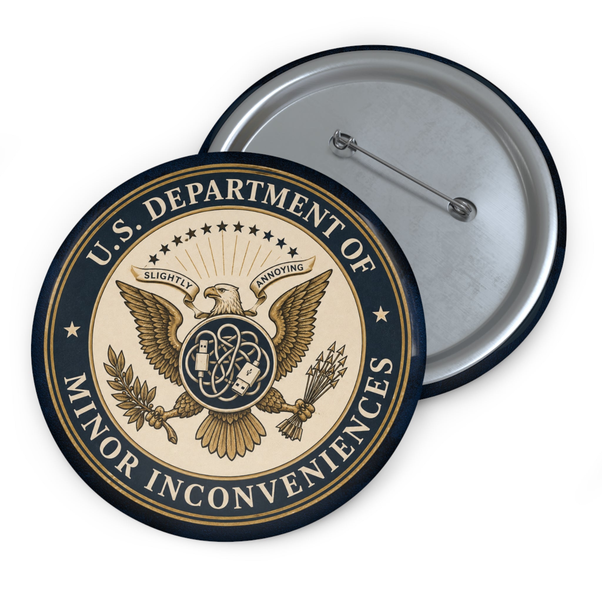 U.S. Department of Minor Inconveniences Pinback Button
