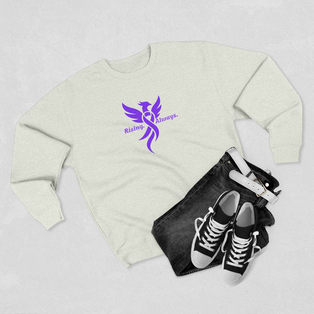 Rising Always Epilepsy Awareness Phoenix Ribbon Sweatshirt
