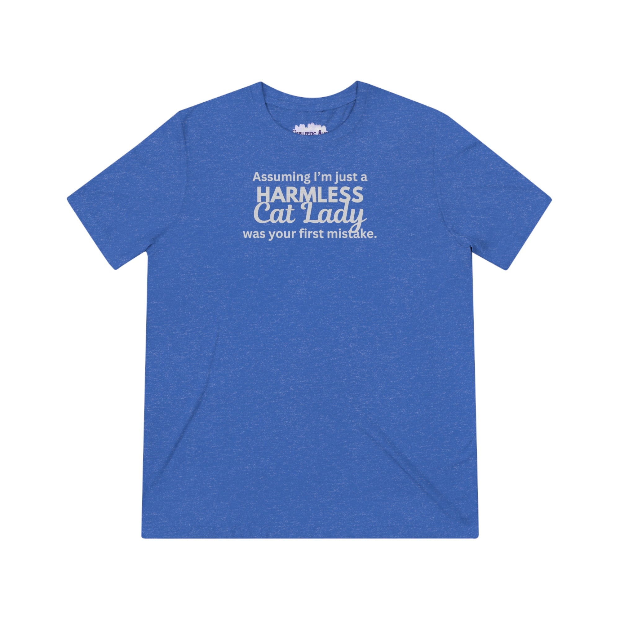 Harmless Cat Lady Triblend Tee - T - Shirt - Epileptic Al’s Shop