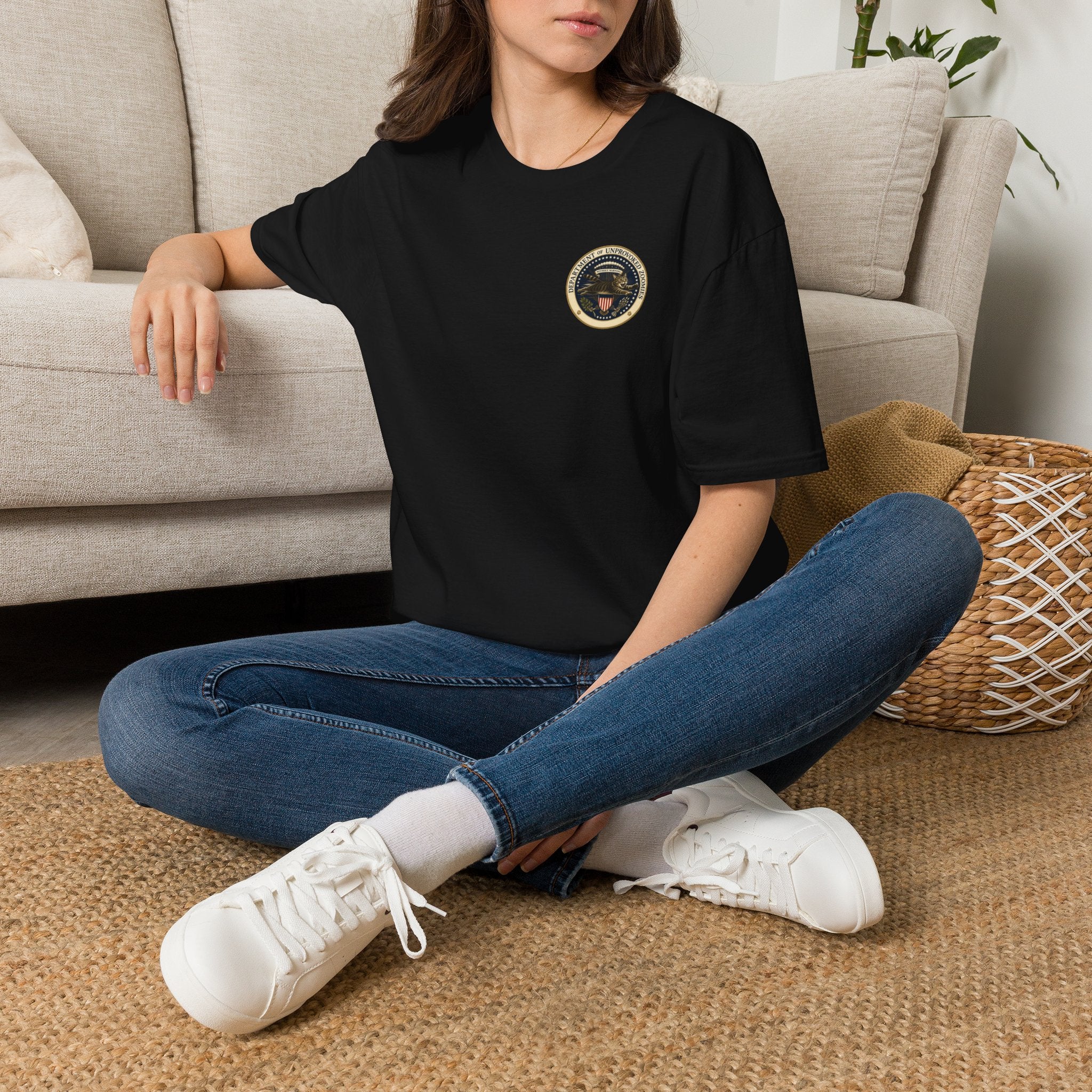 Department of Unprovoked Zoomies Cat T-Shirt | Faux Government Seal Tee