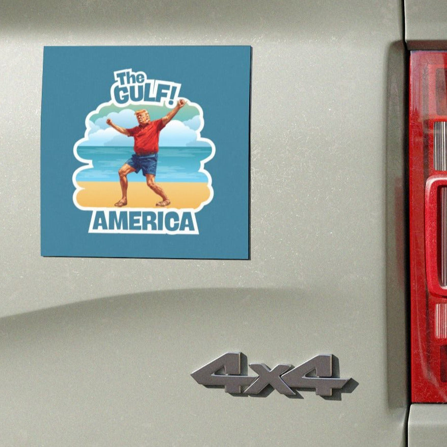 Sunny Gulf Coast Car Magnet, Fun Car Accessories