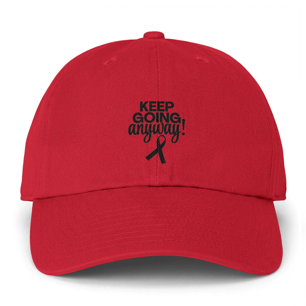 Keep Going Anyway Awareness Ribbon Dad Hat