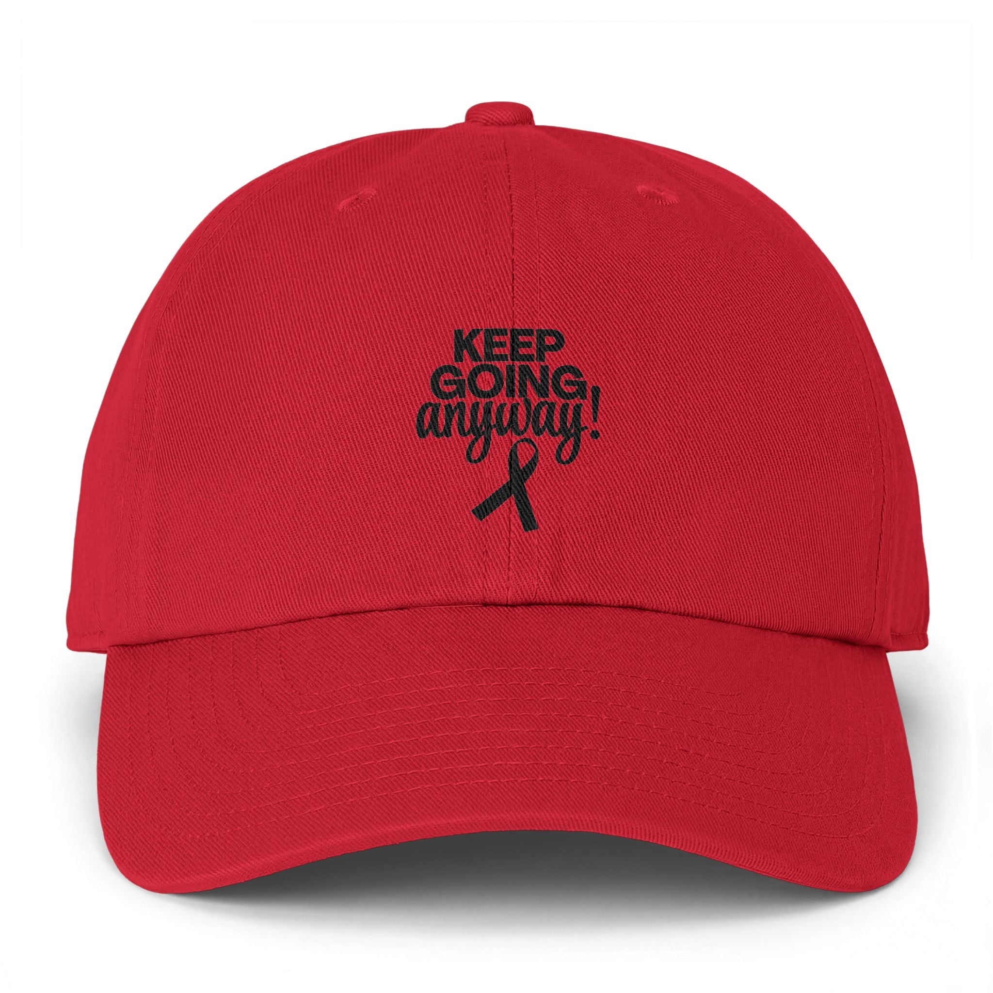 Keep Going Anyway Awareness Ribbon Dad Hat