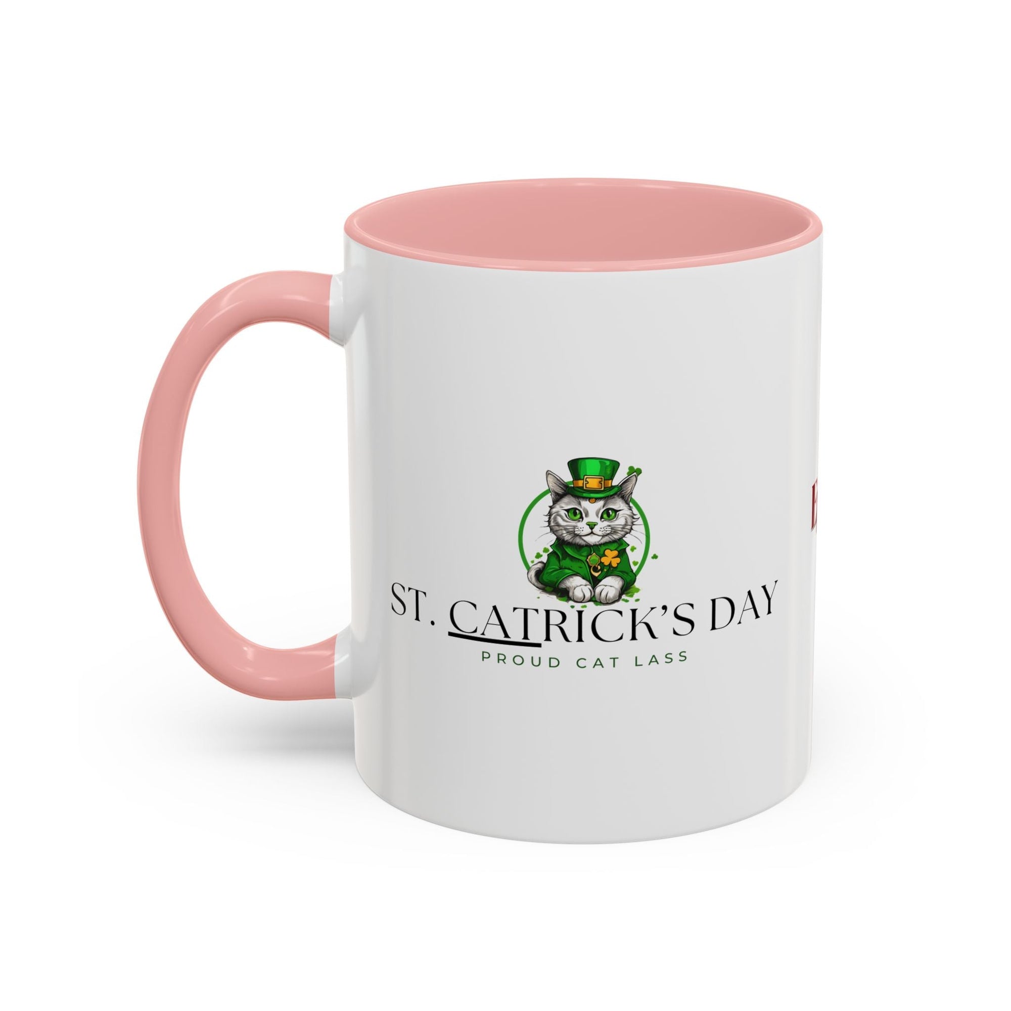 St. Patrick's Day Cat Coffee Mug - Proud Cat Lass Design Printify