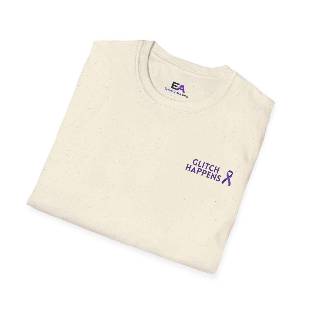 Glitch Happens Tee – Minimalist Seizure First Aid Shirt | Epilepsy Awareness | Neurostrong Apparel