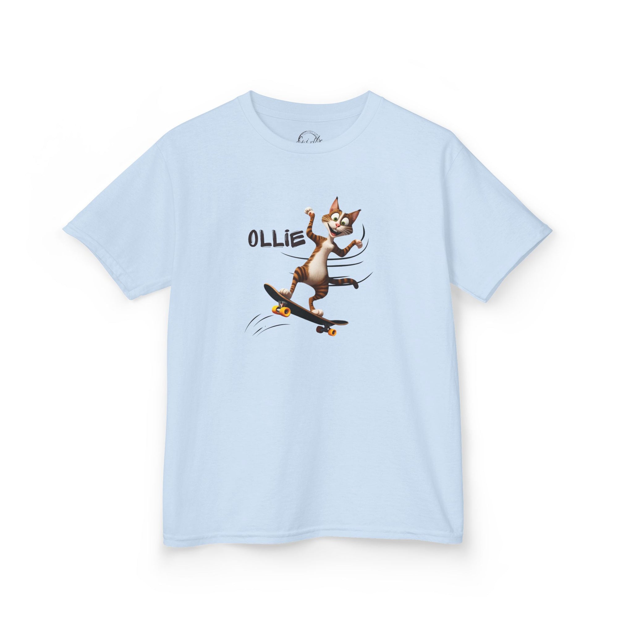 Kids Ollie Cat Tee - Fun and Playful Cotton T-Shirt for Children