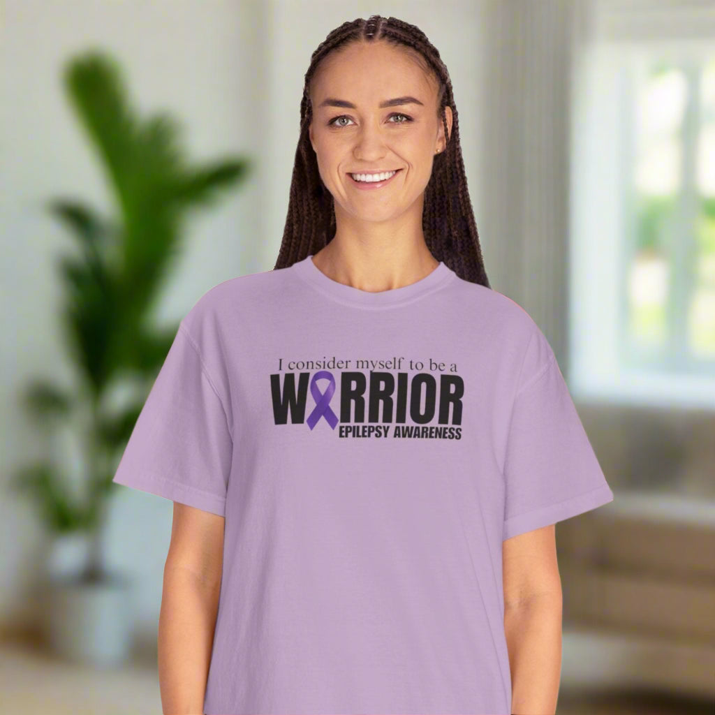 I Am a Warrior Epilepsy Awareness T-Shirt | Unisex Garment-Dyed Tee