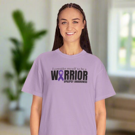 I Am a Warrior Epilepsy Awareness T-Shirt | Unisex Garment-Dyed Tee