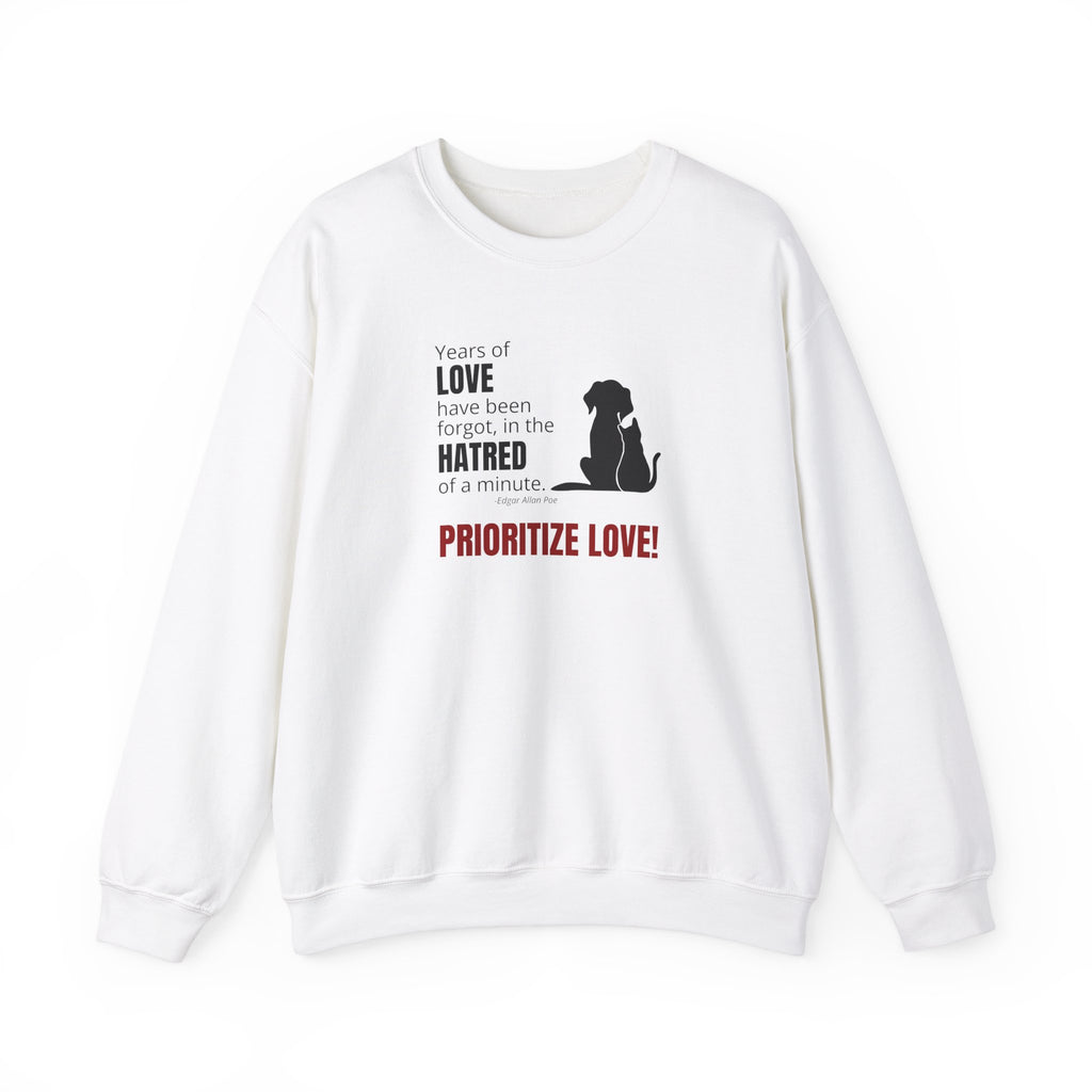 Prioritize Love Unisex Heavy Blend™ Crewneck Sweatshirt